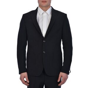 TONELLO Men's Textured Single-Breasted Blazer Men GREY Outerwear